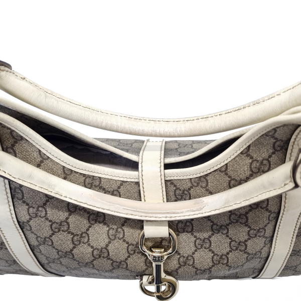 Gucci GG Joy Canvas Hobo Bag Light Gold Hw (Ivory)