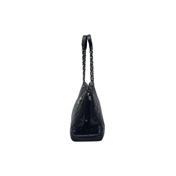 Chanel Just Mademoiselle Quilted Leather Bowling Bag Shw (Black)