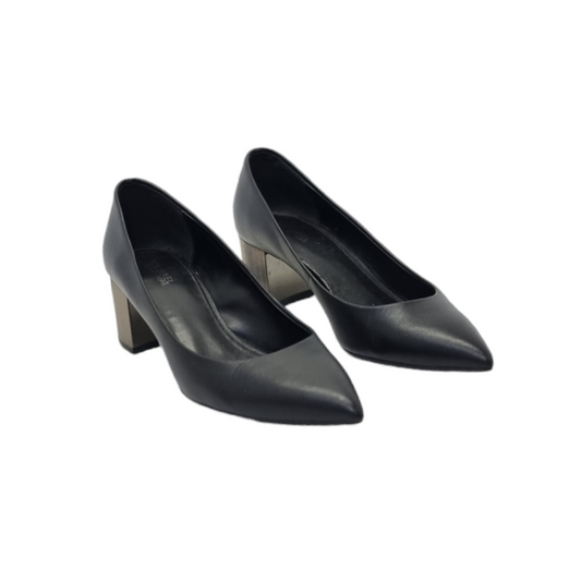 Michael Kors Paloma Flex Leather Court Shoes (Black)