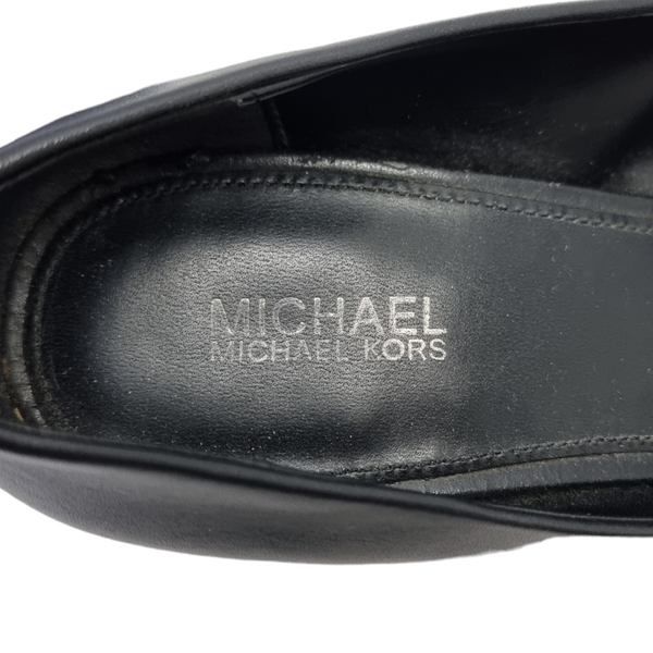 Michael Kors Paloma Flex Leather Court Shoes (Black)