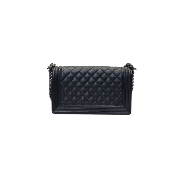 Chanel Boy Medium Caviar Shw (Black)