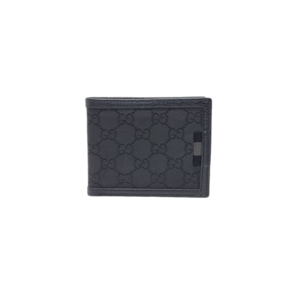 Gucci GG Canvas Bifold Wallet (Black)