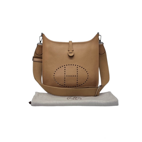 Hermes Evelyne PM Clemence Leather Palladium Hw (Gold)