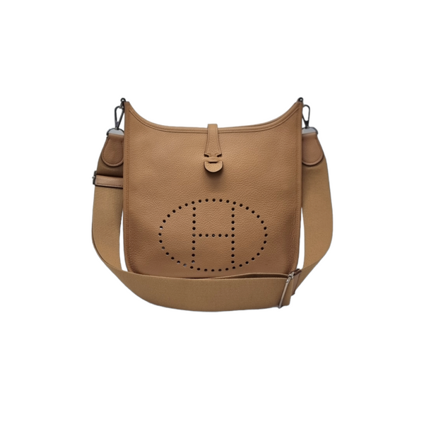 Hermes Evelyne PM Clemence Leather Palladium Hw (Gold)