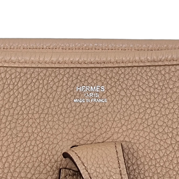 Hermes Evelyne PM Clemence Leather Palladium Hw (Gold)