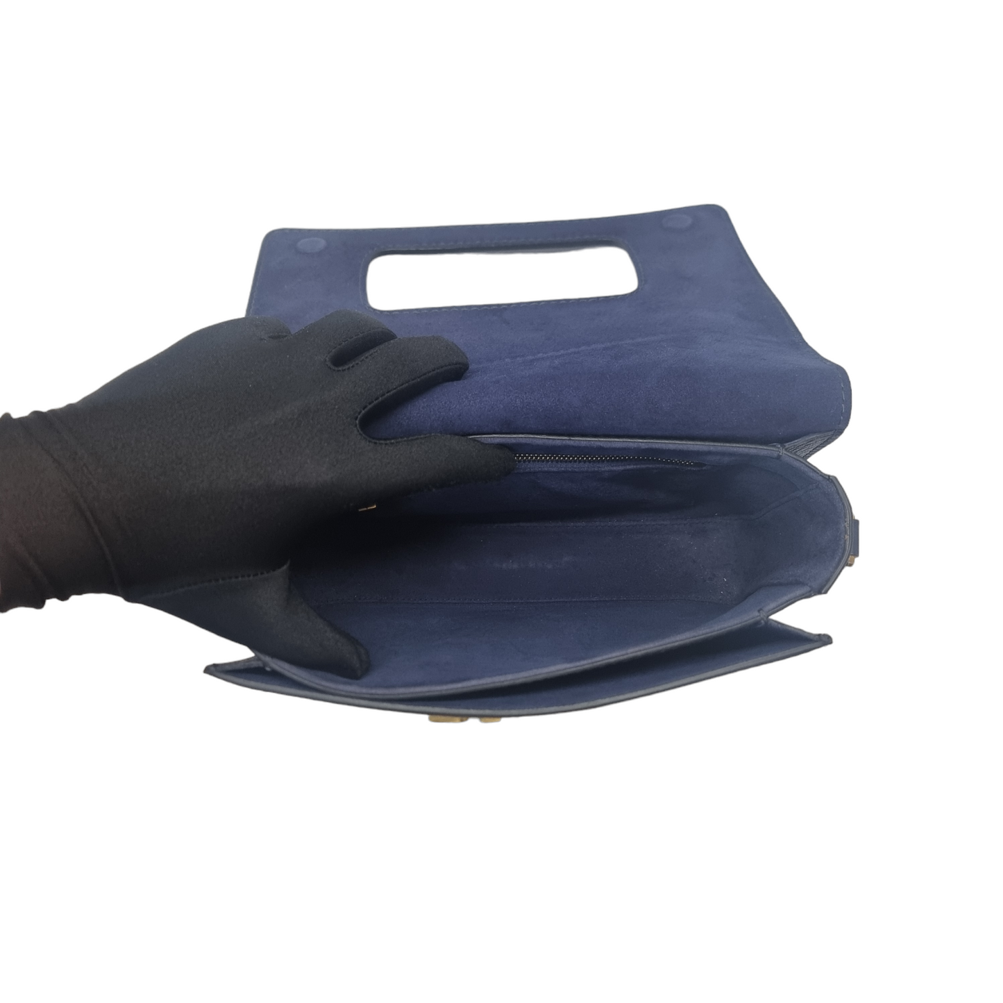 Christian Dior Dio(r)evolution Leather Crossbody Ghw (Navy Blue)