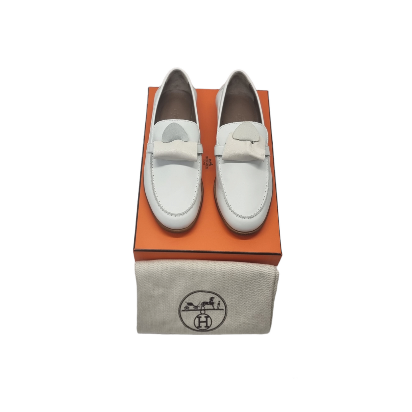 Hermes Destin Loafer Calfskin Shw (Blanc/White)