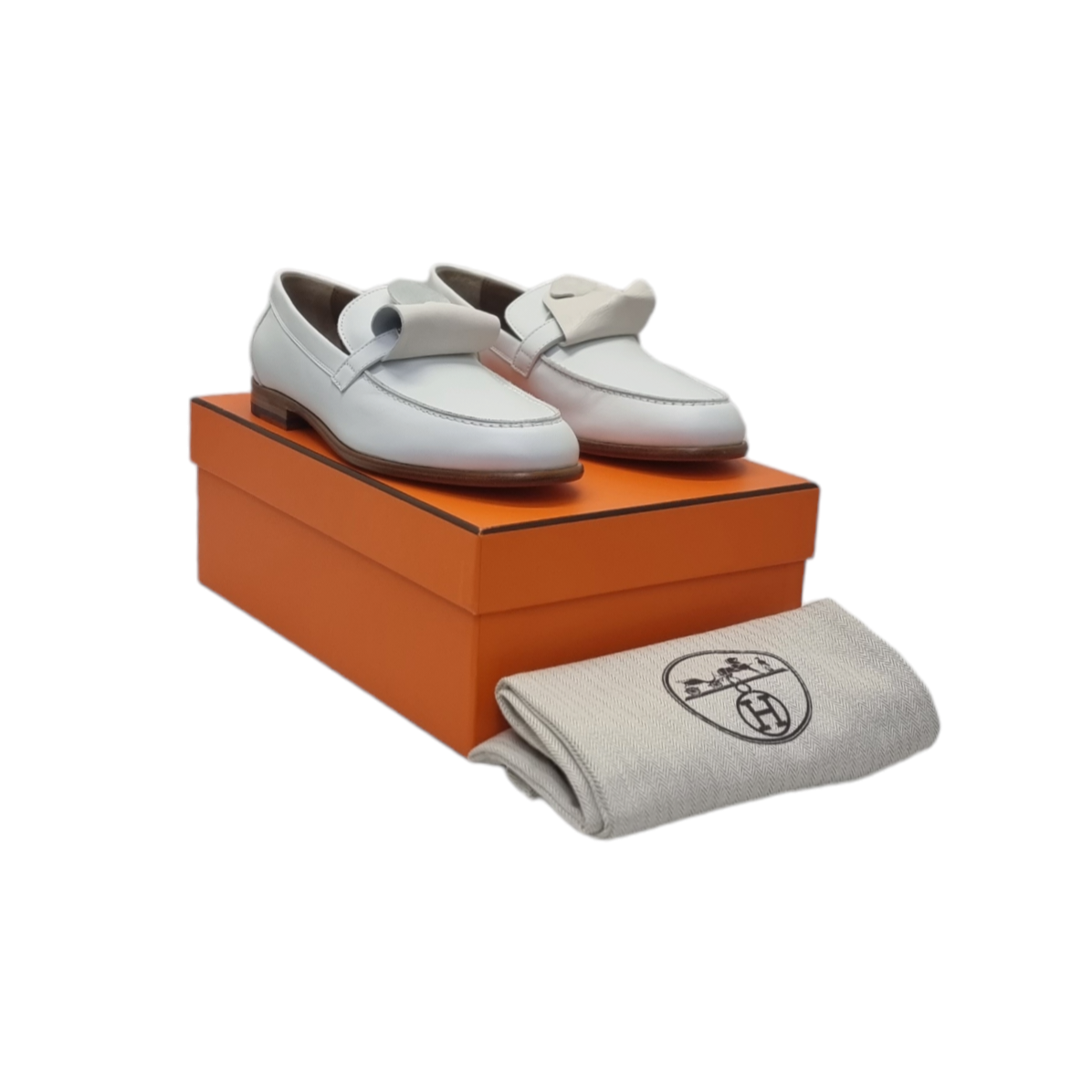 Hermes Destin Loafer Calfskin Shw (Blanc/White)