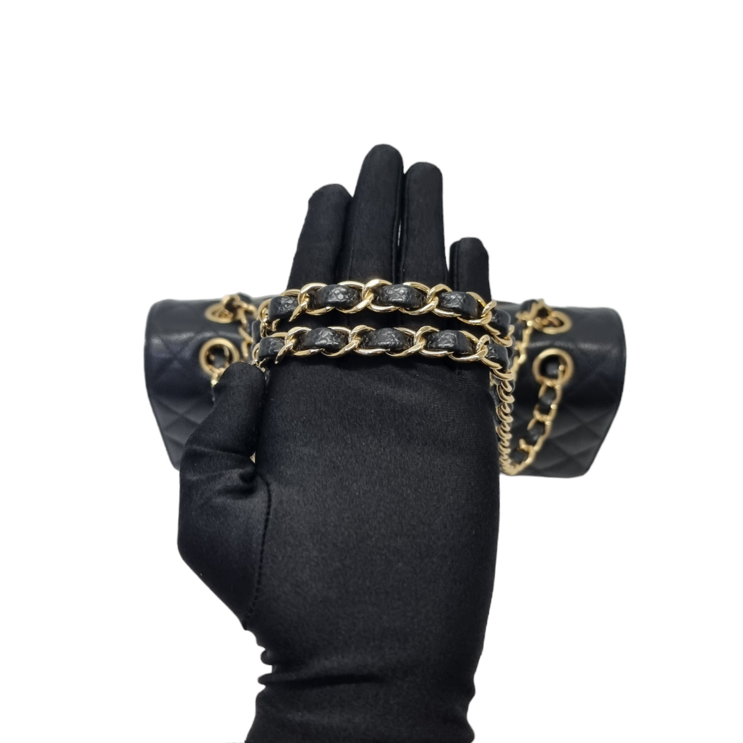 Chanel Classic Medium Double Flap Caviar Ghw (Black)