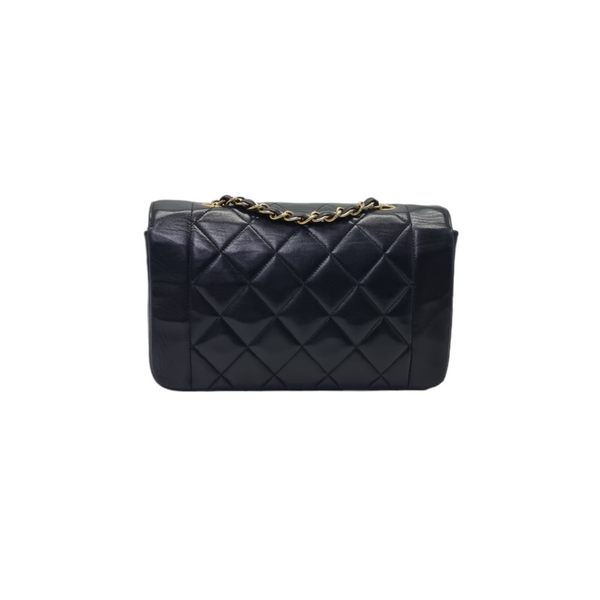 Chanel Vintage Diana Small Lambskin Ghw (Black)