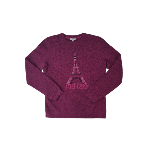 Kenzo Eiffel Tower L/S Sweatshirt (Burgundy)