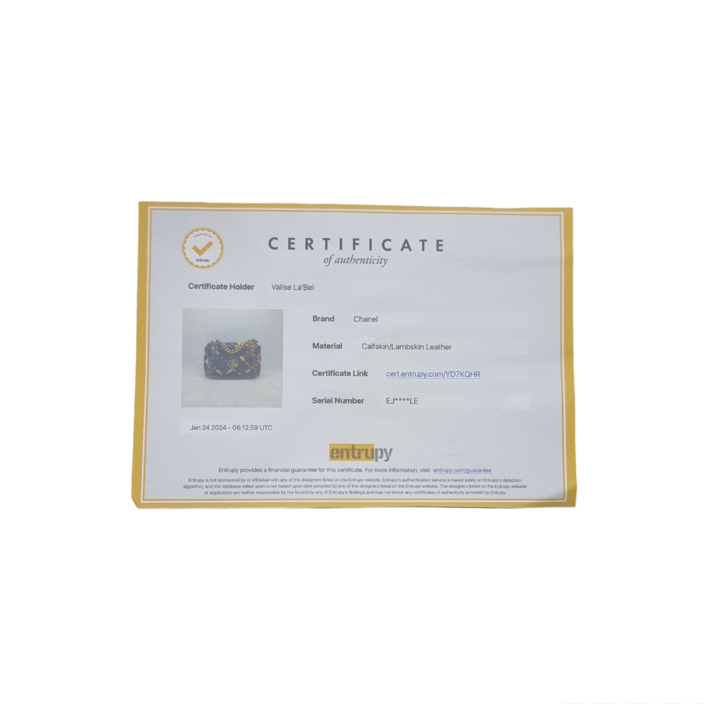 Chanel C19 Flap SS22 Limited Edition Lambskin Nylon Fabric 3 Tone Hw (Black Multicolour)