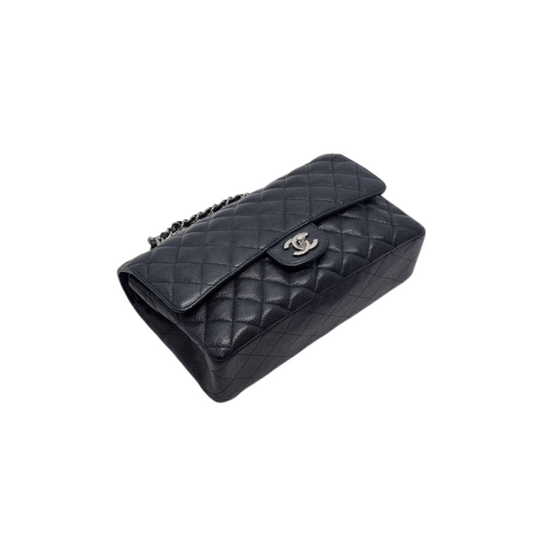 Chanel Classic Medium Double Flap Shw (Black)