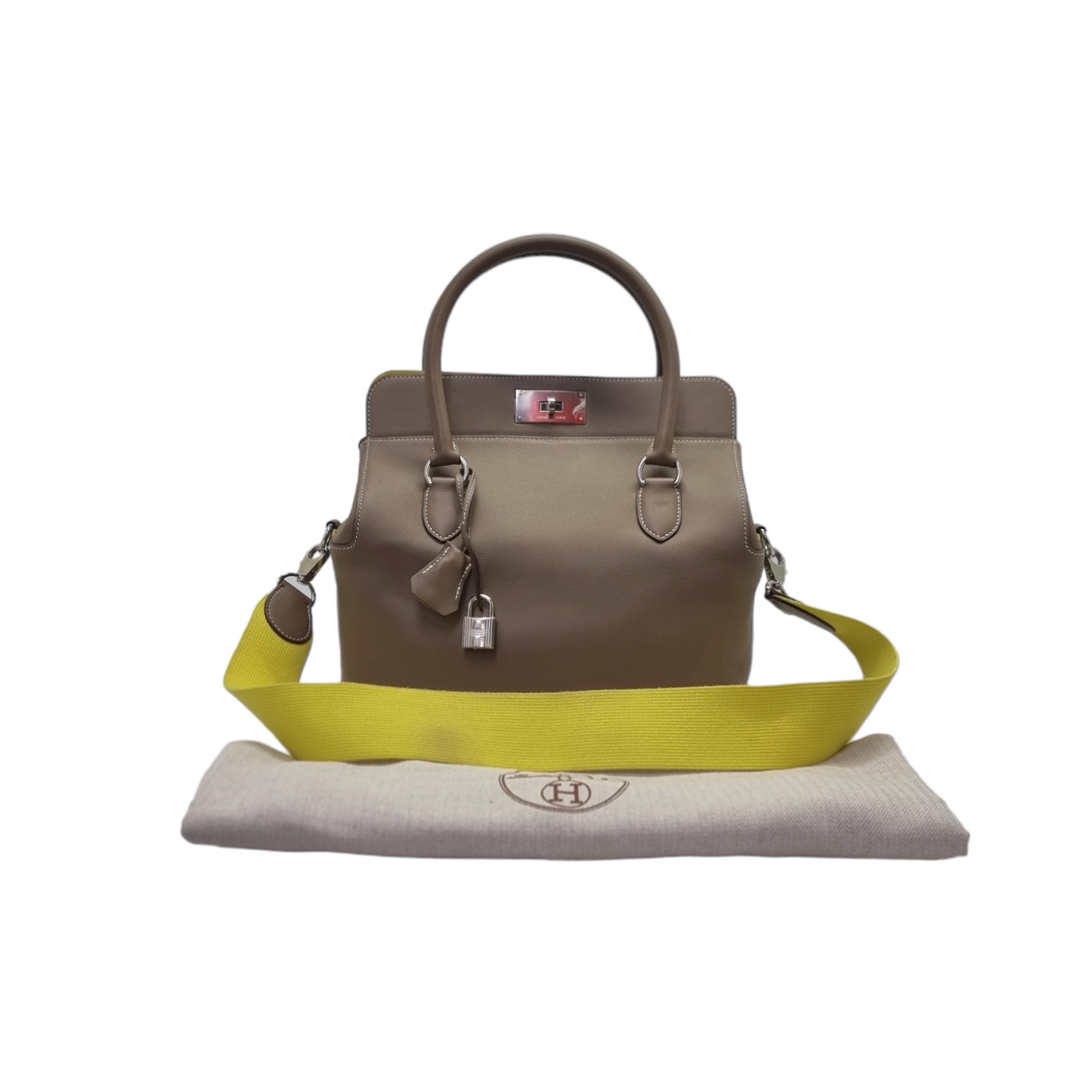 Hermes Toolbox 26 Swift Verso Craie Soufre Etoupe Phw