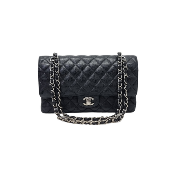 Chanel Classic Medium Double Flap Shw (Black)