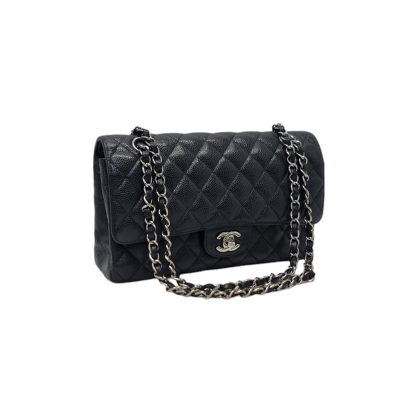 Chanel Classic Medium Double Flap Shw (Black)