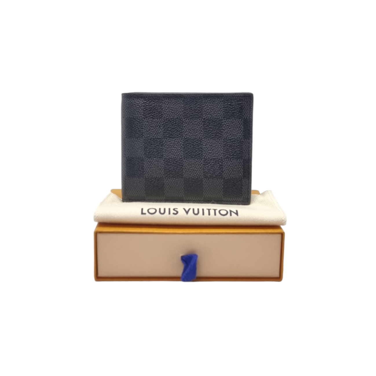 Louis Vuitton Amerigo Wallet Damier Graphite Shw (Black)