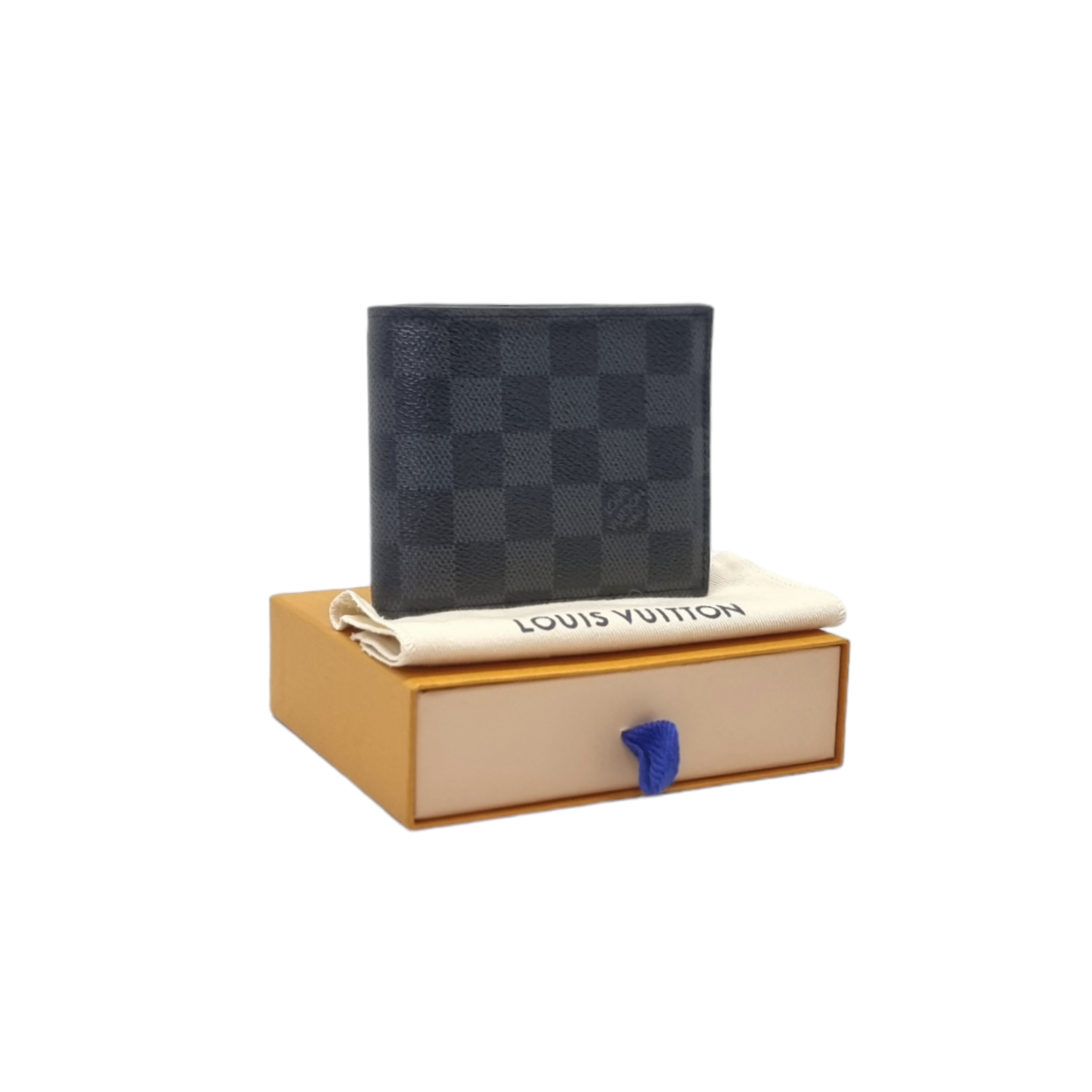 Louis Vuitton Amerigo Wallet Damier Graphite Shw (Black)