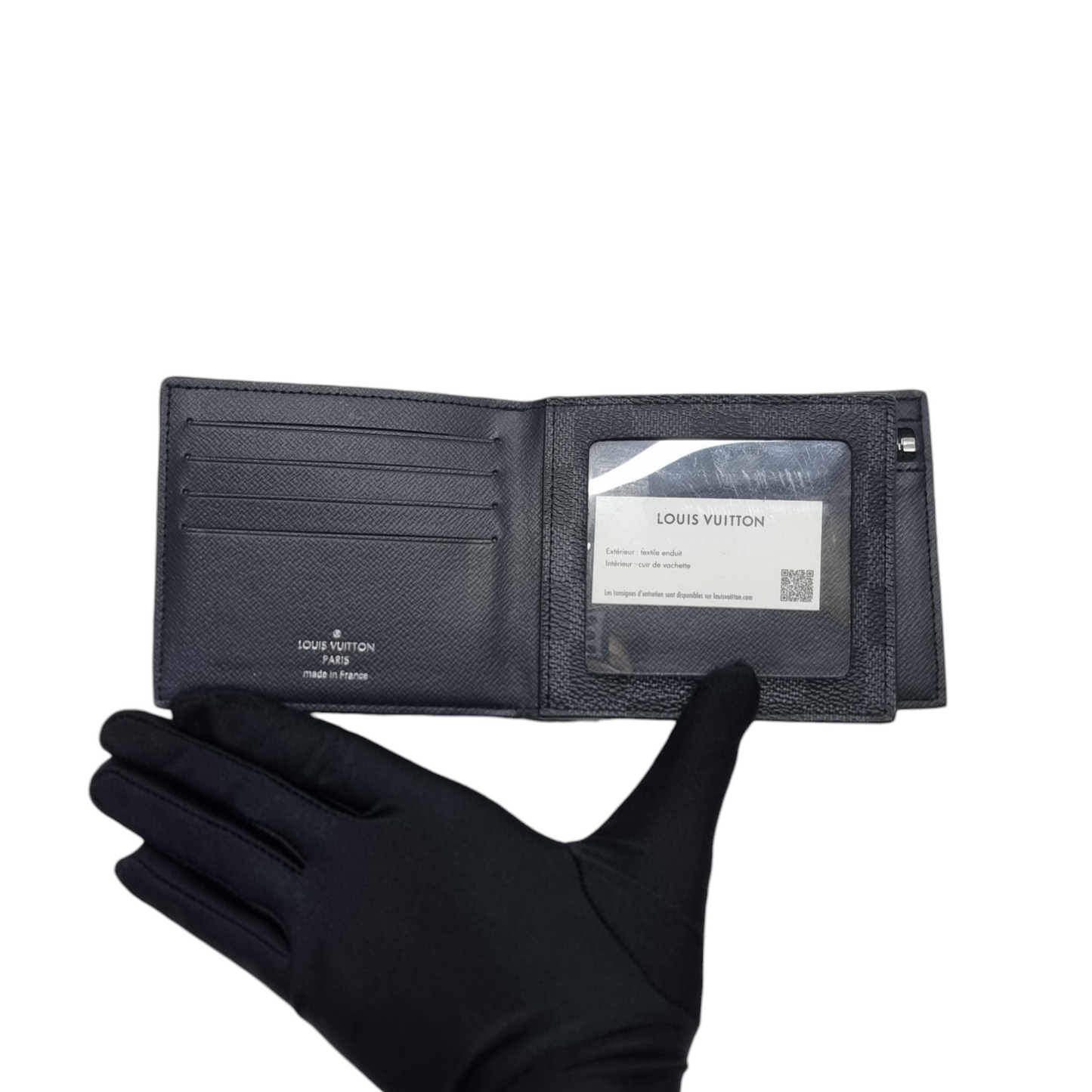 Louis Vuitton Amerigo Wallet Damier Graphite Shw (Black)