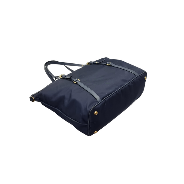 Prada BR4253 Nylon Tote Bag Ghw (Navy Blue)