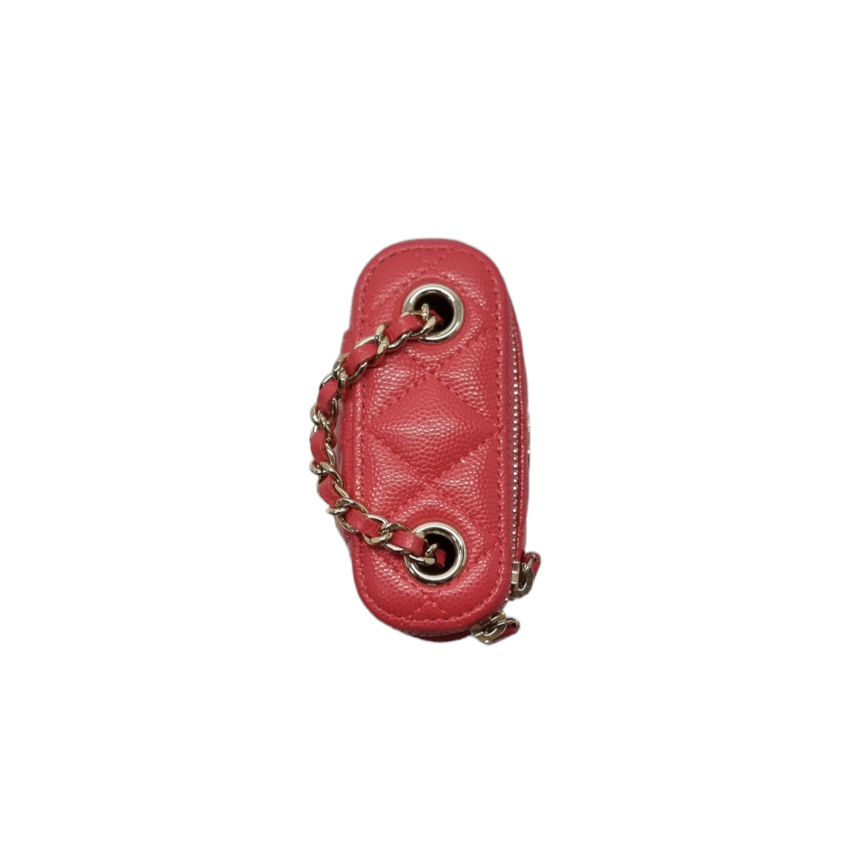 Chanel Vanity Small Classic Caviar Ghw (Dark Pink)