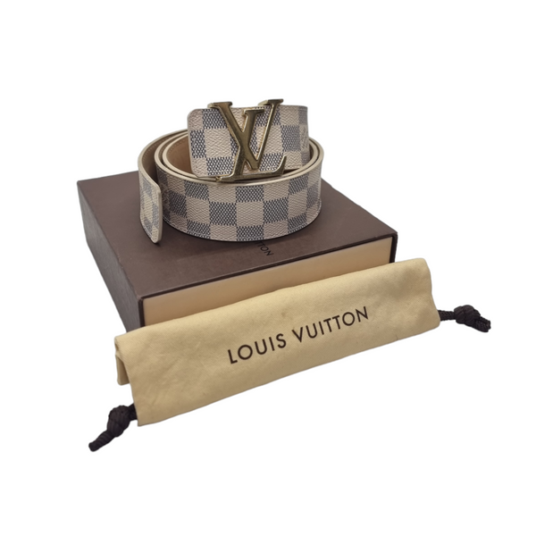 Louis Vuitton Belt Initiales Damier Azur Ghw