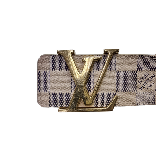 Louis Vuitton Belt Initiales Damier Azur Ghw