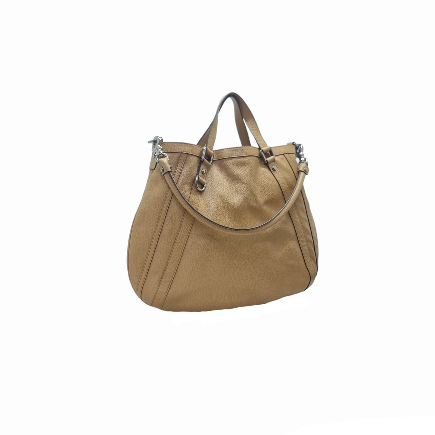 Gucci Abbey Leather Hobo Bag Shw (Brown)