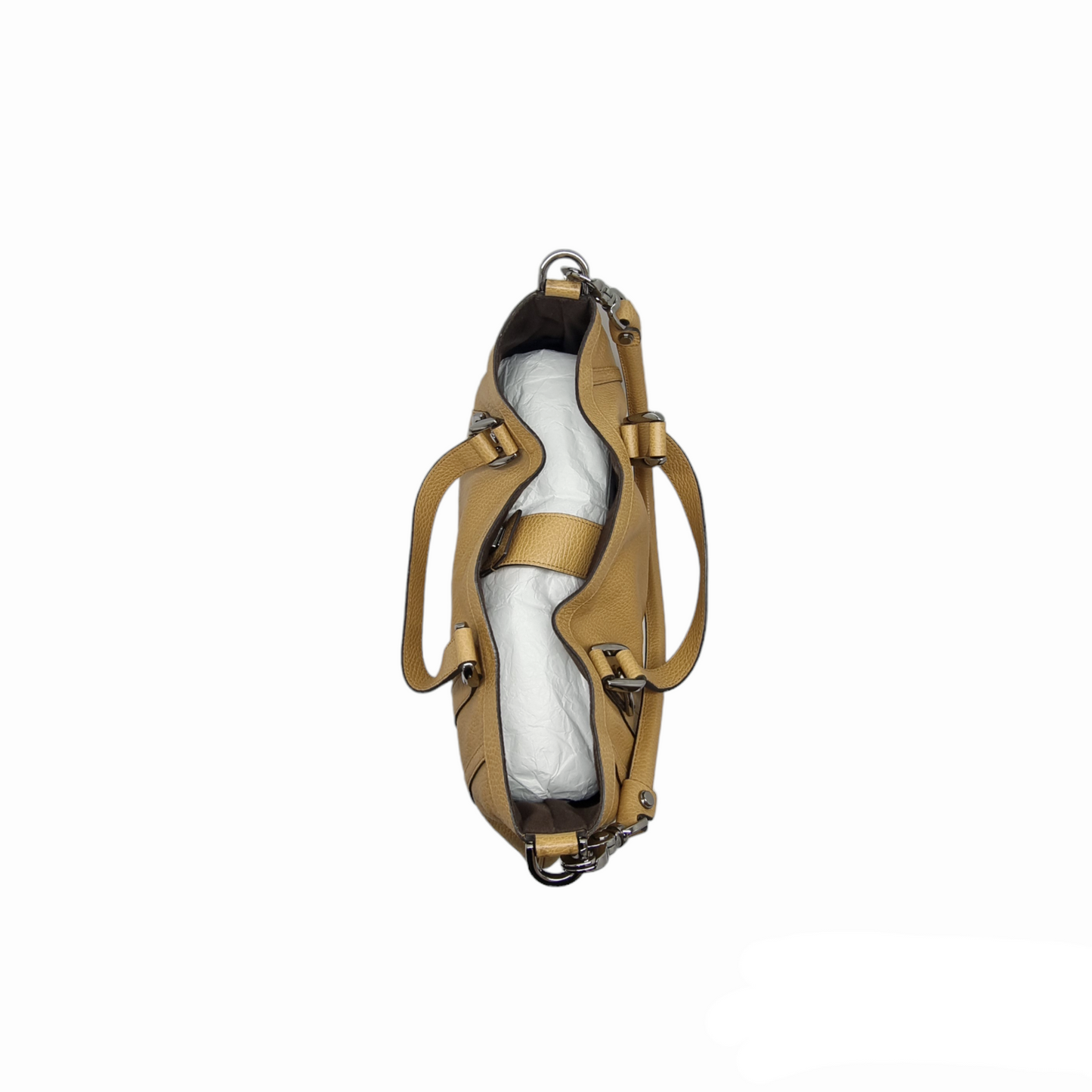 Gucci Abbey Leather Hobo Bag Shw (Brown)