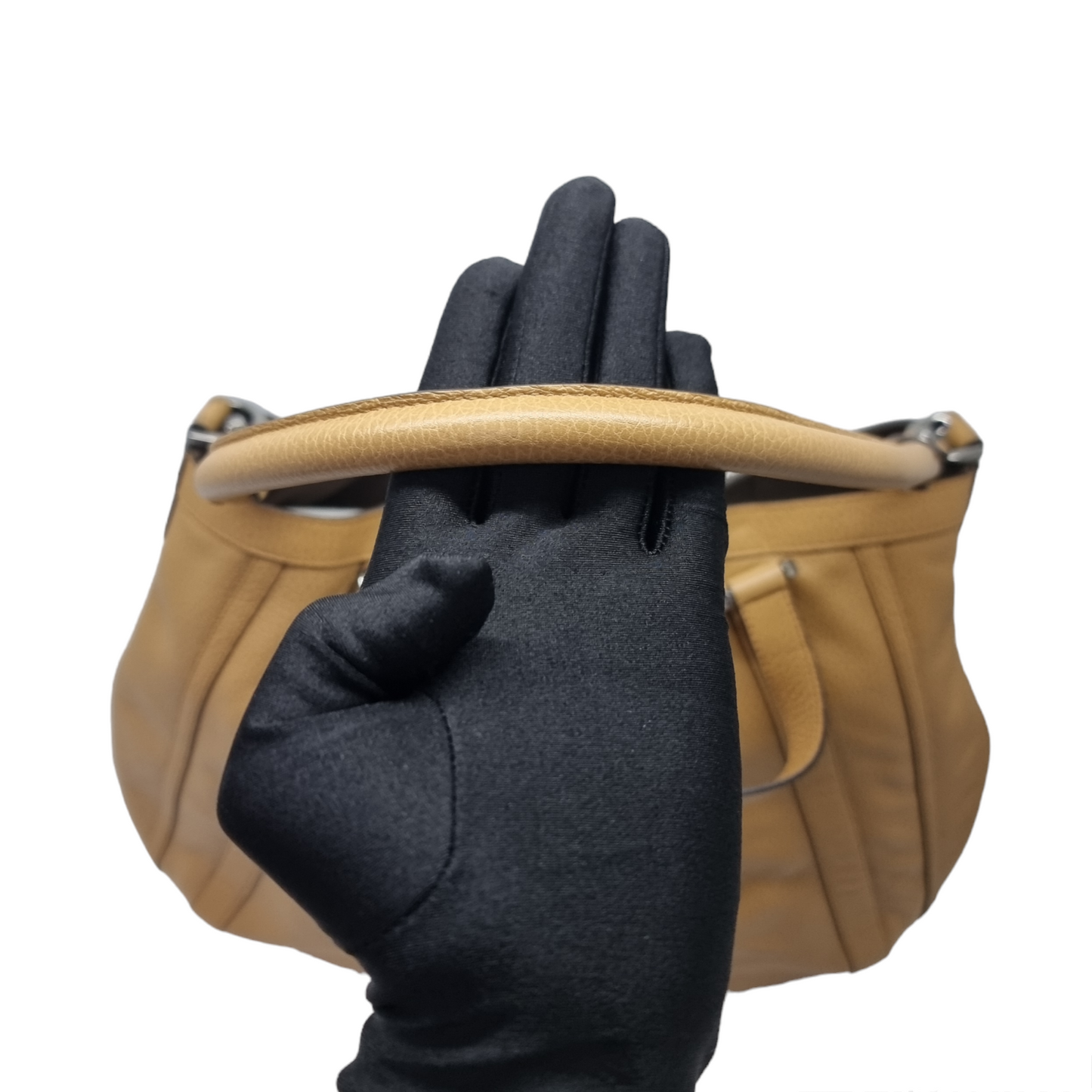 Gucci Abbey Leather Hobo Bag Shw (Brown)