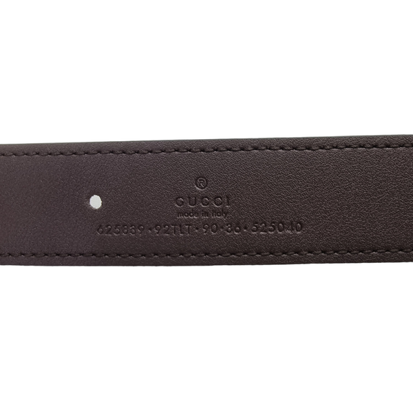 Gucci Belt GG Supreme Canvas Leather Ghw (Beige/Brown)