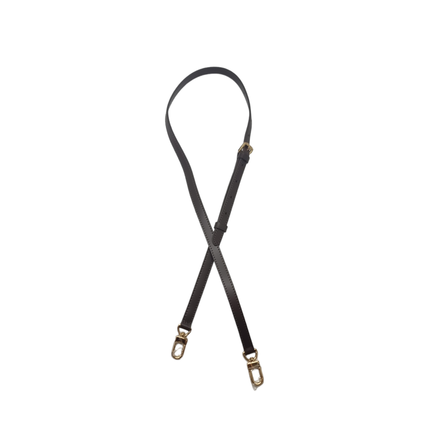 VLB Bag Strap Leather Adjustable Coffee Shw