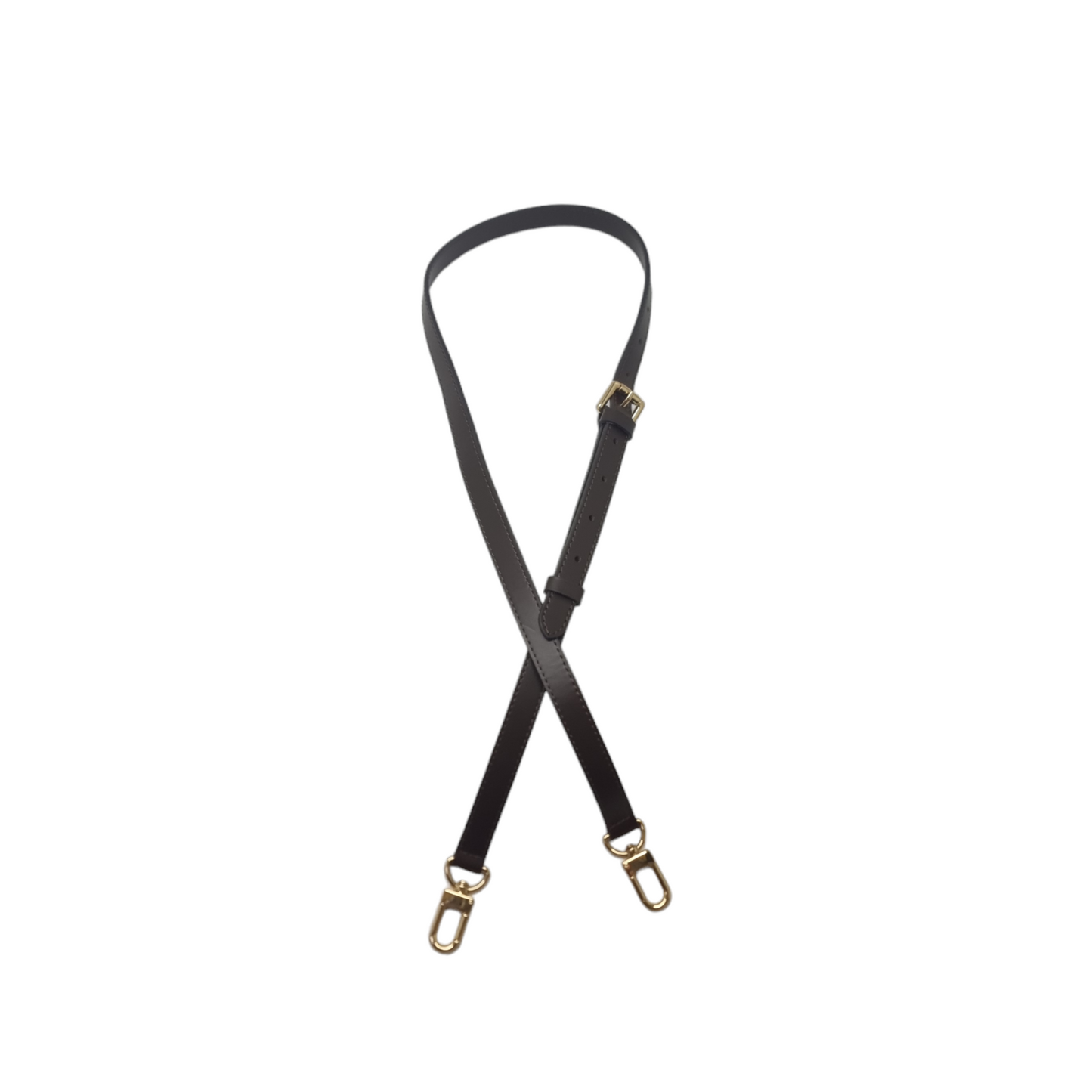 VLB Bag Strap Leather Adjustable Coffee Shw