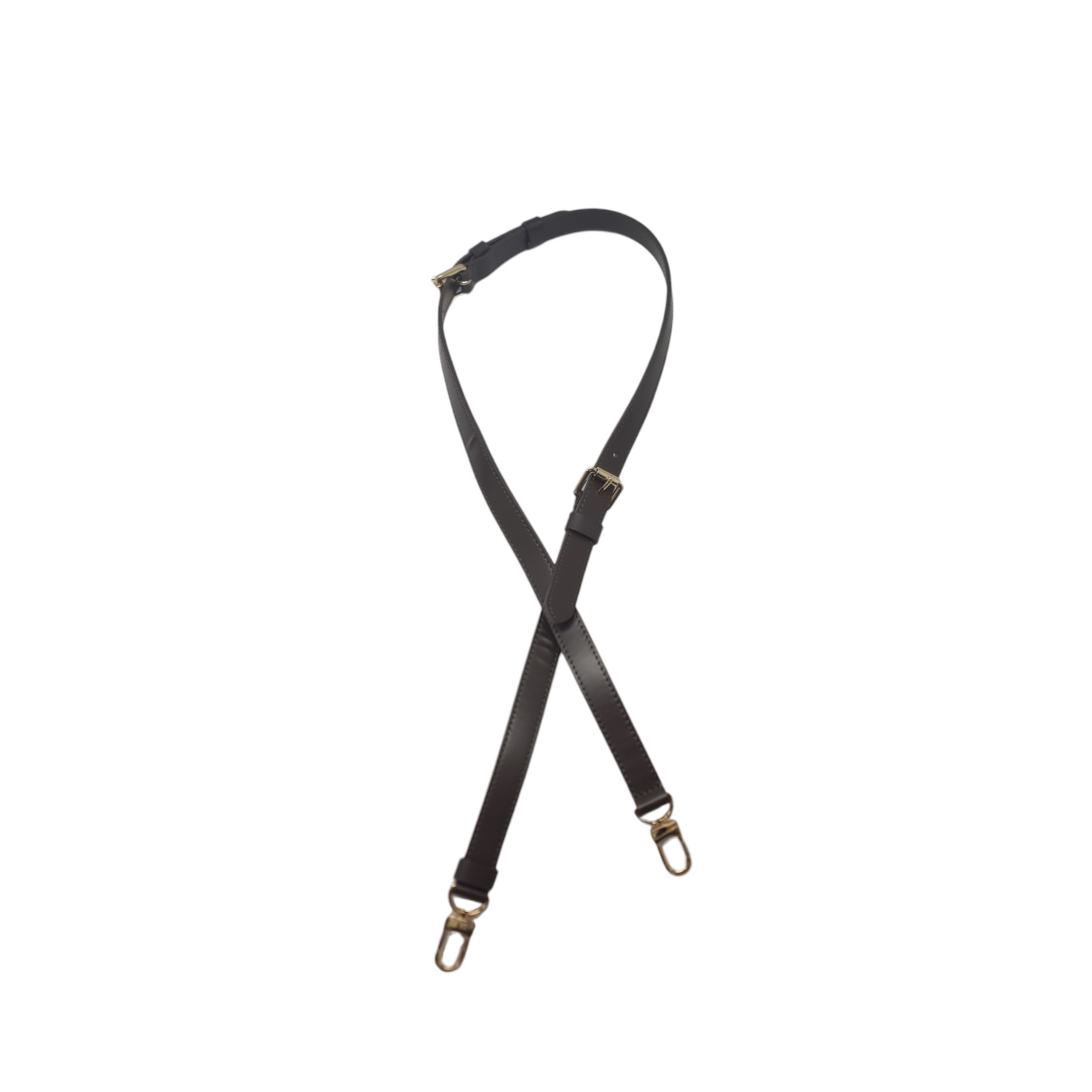 VLB Bag Strap Leather Adjustable Coffee Shw