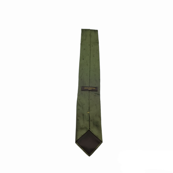 Louis Vuitton Silk Tie Little Dots (Khaki Green)