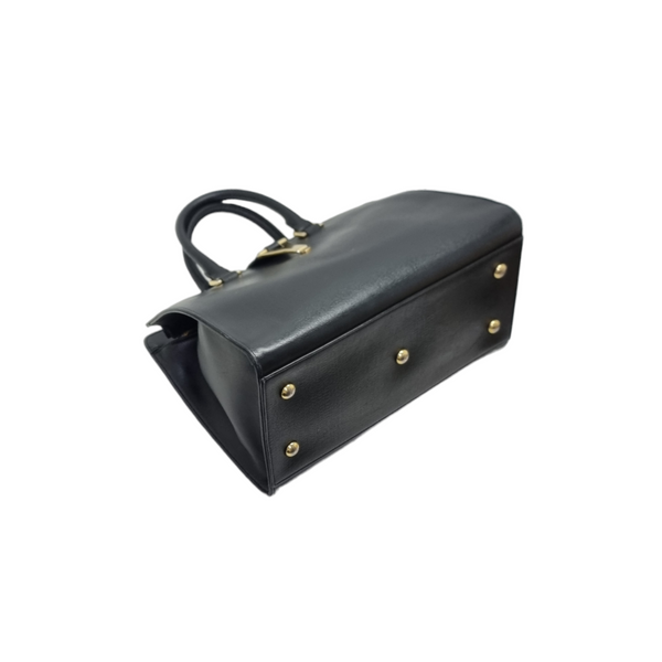 YSL Cabas Chyc Small Leather Bag Ghw (Black)