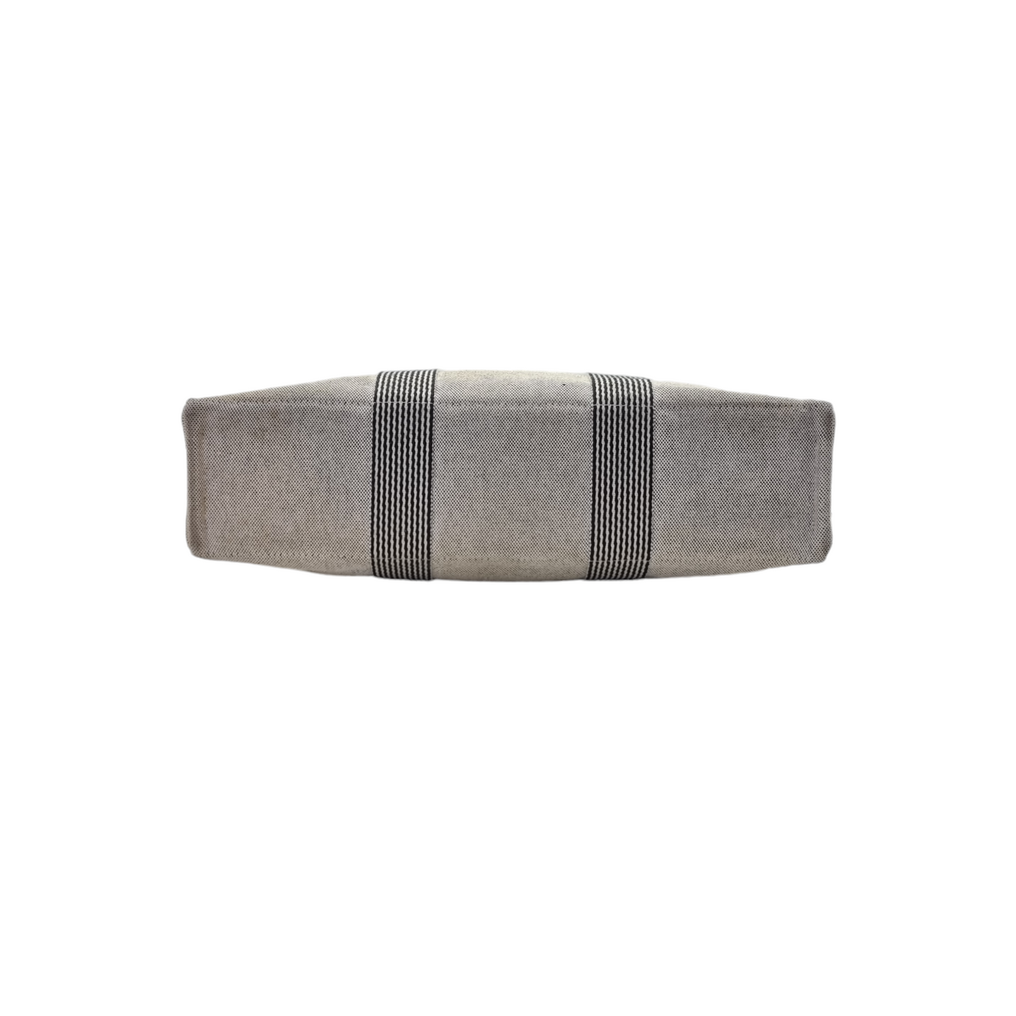 Hermes Fourre Tout GM Canvas Top Handle Phw (Beige/Black)