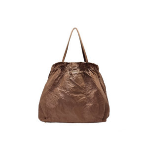 Prada Wrinkled Nappa Leather Hobo Bag (Brown)