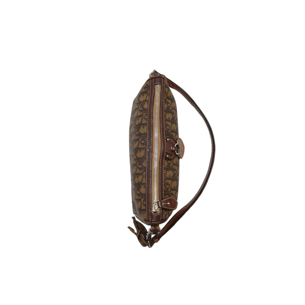 Christian Dior Romantique Canvas Trotter Bag Shw (Brown)