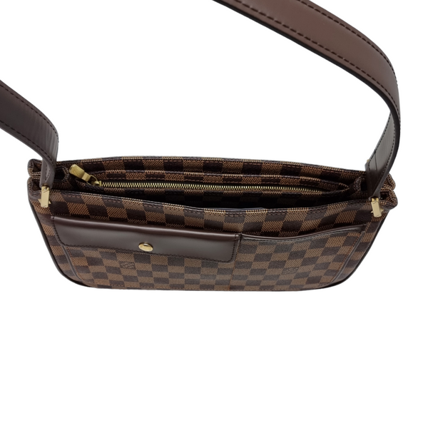 Louis Vuitton Aubagne Shoulder Bag Damier Ebene Ghw