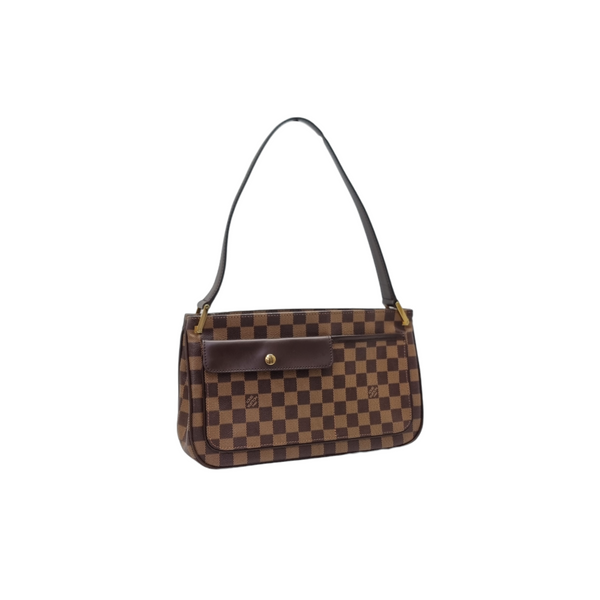 Louis Vuitton Aubagne Shoulder Bag Damier Ebene Ghw