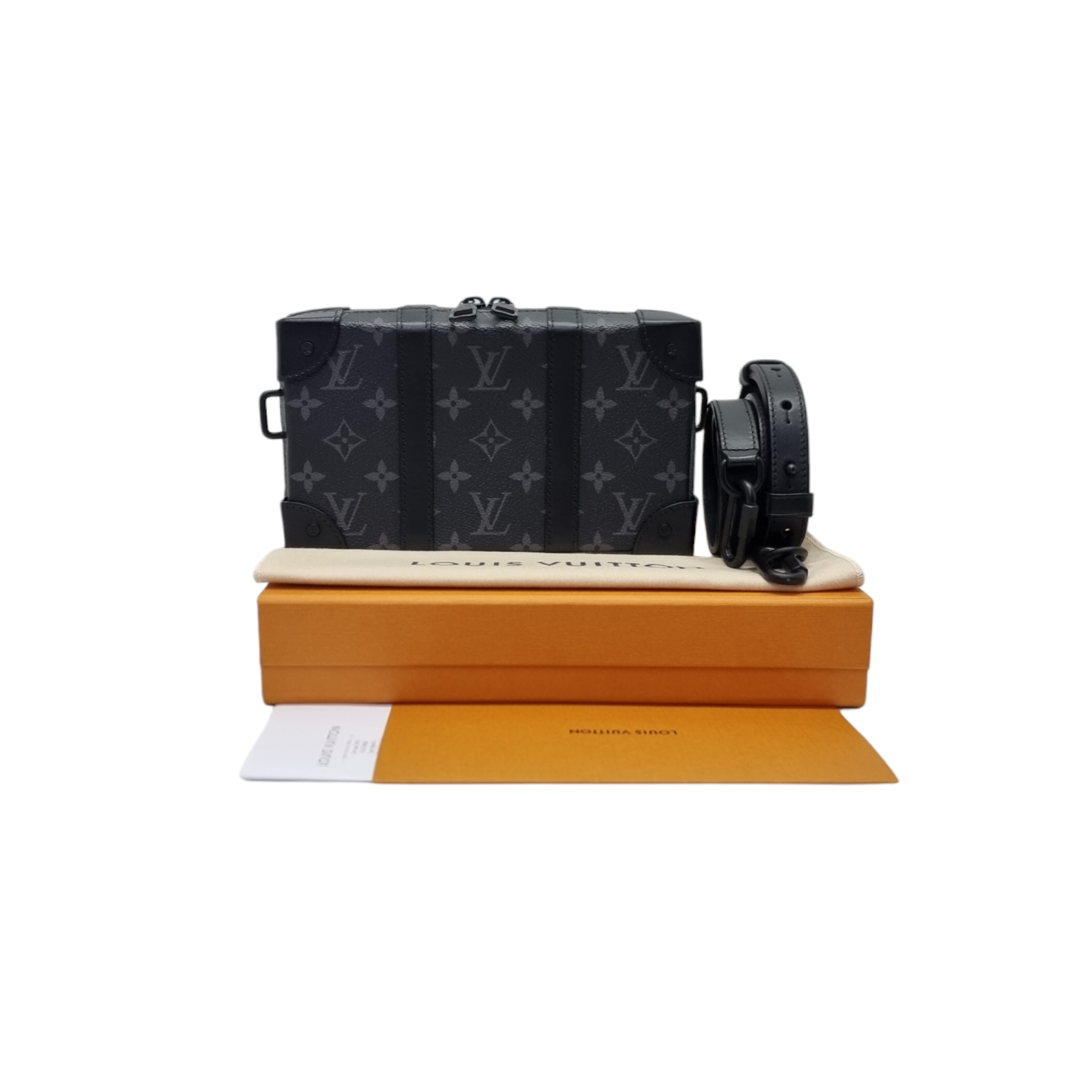 Louis Vuitton Soft Trunk Wallet Monogram Eclipse Black Hw