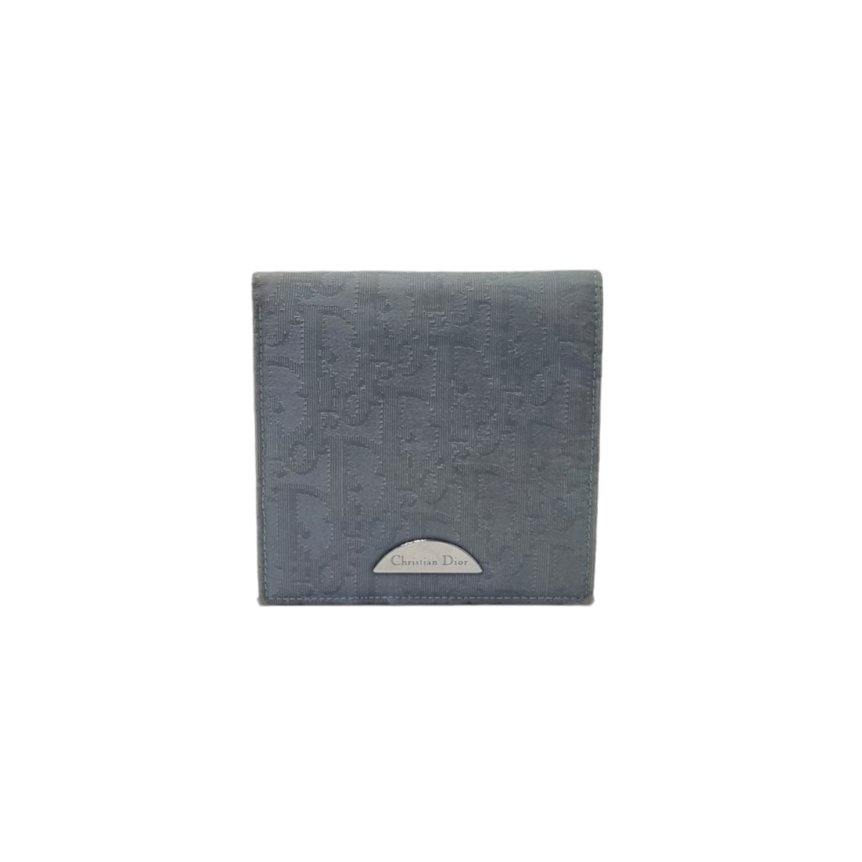 Christian Dior Oblique Bifold Wallet Ghw (Gray)