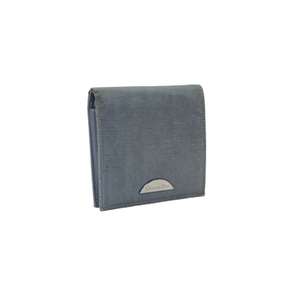 Christian Dior Oblique Bifold Wallet Ghw (Gray)