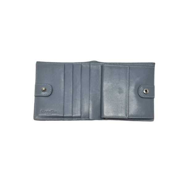 Christian Dior Oblique Bifold Wallet Ghw (Gray)