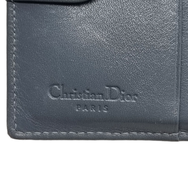 Christian Dior Oblique Bifold Wallet Ghw (Gray)