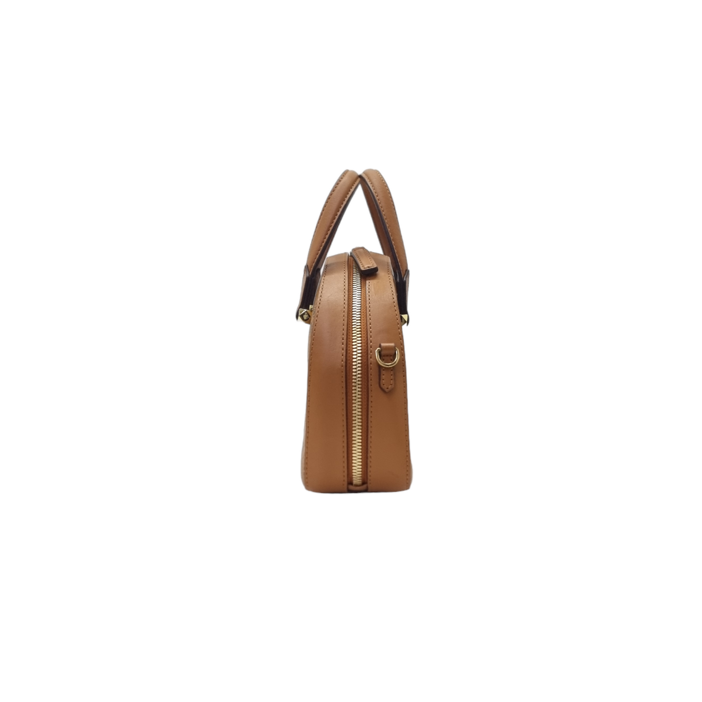MCM Visetos Year Of The Mouse Mini Leather Tote Ghw (Cognac)