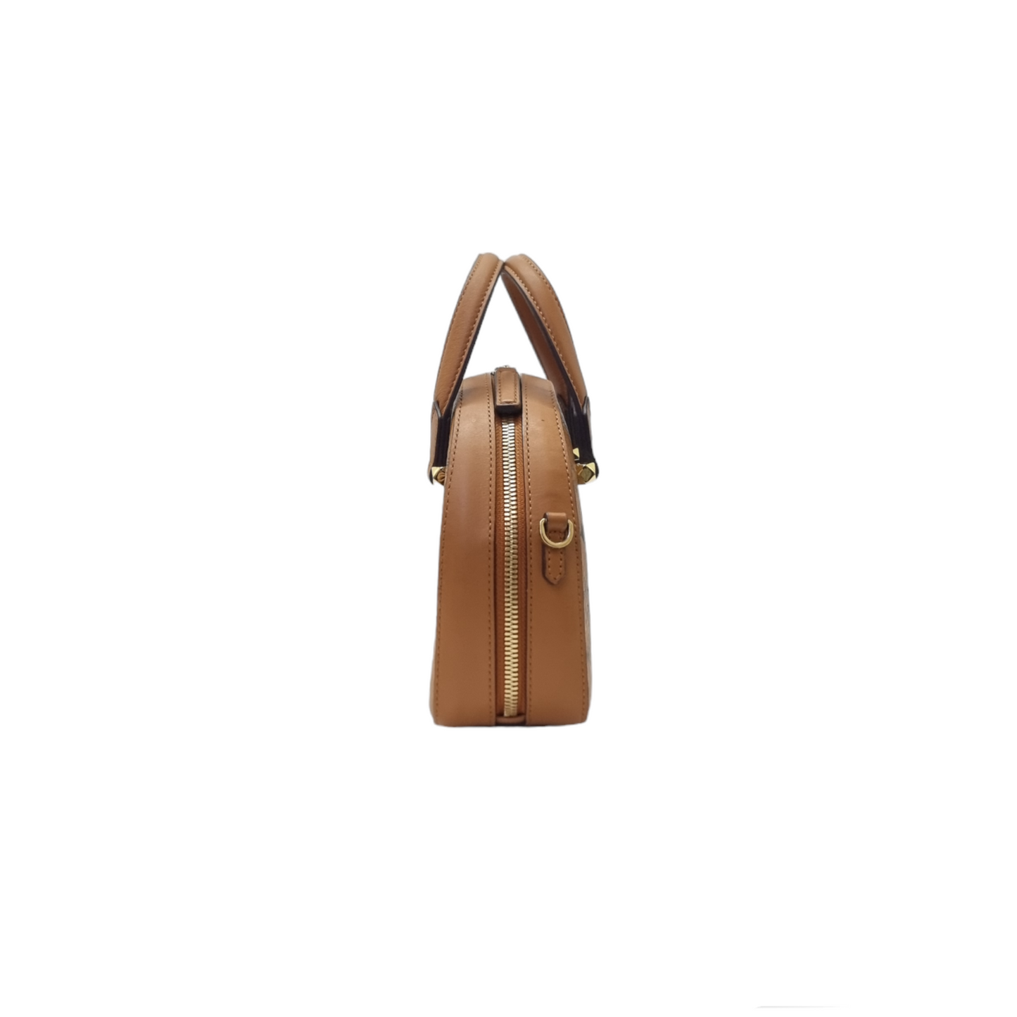 MCM Visetos Year Of The Mouse Mini Leather Tote Ghw (Cognac)