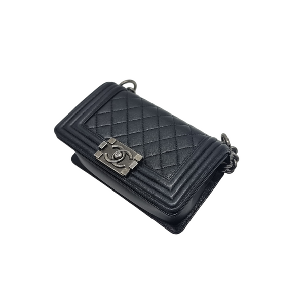 Chanel Boy Small Caviar Shw (Black)