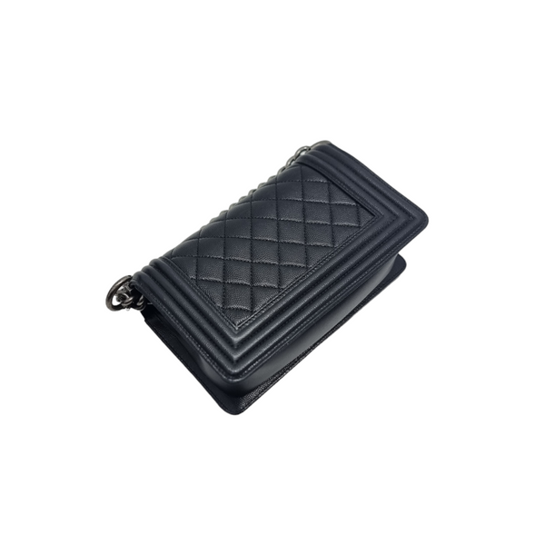 Chanel Boy Small Caviar Shw (Black)